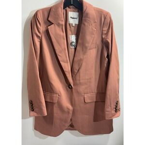 Copied - Madewell‎ NWT Larsen Blazer Tencel Oversized Pink Size XSmall MSRP $178